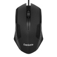 Мышь ExeGate Professional Standard SH-9025L-OEM USB, оптическая, 1000dpi, 3D, 3 кнопки и колесо прокрутки, длина кабеля 2м, черная, brown box EX279942RUS