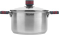 Кастрюля 3.4л Rondell Stripes RDS-1280,  нержавеющая сталь, с крышкой