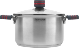 Кастрюля 3.4л Rondell Stripes RDS-1280,  нержавеющая сталь, с крышкой