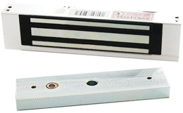 Электромагнитный замок Temid CM-180 сила удержания: 120кг, светодиодная индикация, 12V/24V, 420/210 мА, NO NC COM, рабочая температура: от -10 до +55 °С, материал: анодированный алюминий