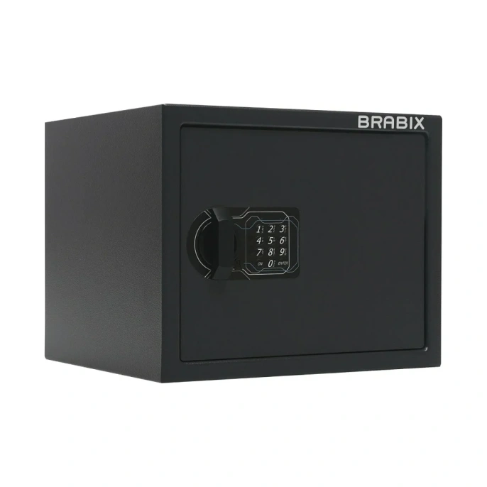 Офисный мебельный сейф BRABIX SF-280EL 280х350х300 мм, электронный замок, черный 291149