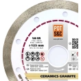 Диск алмазный отрезной Ceramics Granite 820200CRMGu 1A1R (125х1.4х10х22.2) ПАИ 4820235010065