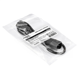 Кабель питания ExeGate Power EC-0.5P-C13- C14/3x0.75Cu IEC 320 C13 - IEC 320 C14, VDE-250V-3*0.75mm2, медь, черный, 10A, 0.5м EP280620RUS