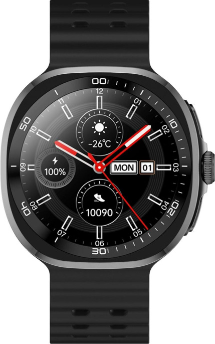 Смарт-часы TECNO Watch Neo,  1.43",  черный/оранжевый/черный [wn01]