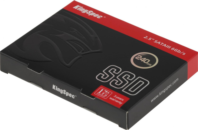 SSD накопитель KINGSPEC P4-240 240ГБ, 2.5", SATA III,  SATA