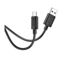 HOCO X88/ USB кабель Type-C/ 1m/ 3A/ Black (HC-83349)
