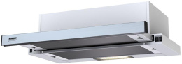 Встраиваемая вытяжка Krona Kerry 600, управление кнопочное, нержавеющая сталь/белый [00026267]