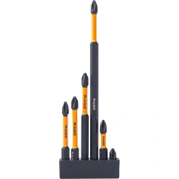 Набор бит торсионных RAGE S2, PH2 (25мм, 50мм, 65мм, 70мм, 90мм, 150мм), 6шт. 554189