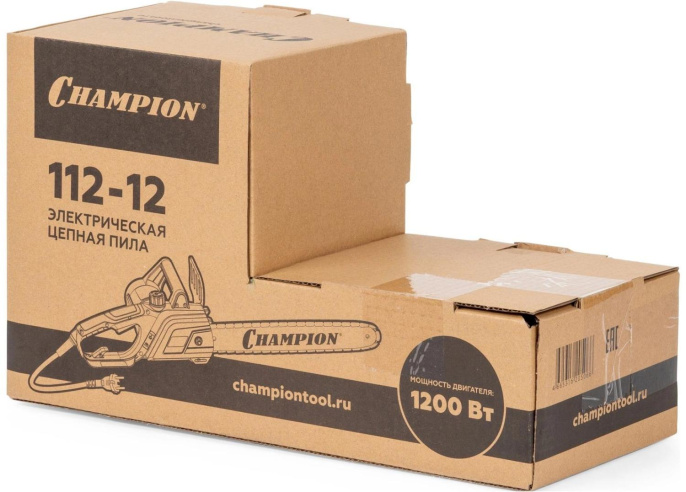 Цепная пила Champion 112-12 от сети 1200Вт дл.шины:12" 30cm (28676154)