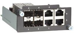 Интерфейсный модуль MOXA PM-7200-4GTXSFP с 4 10/100/1000BaseT X или 1000BaseSFP портами