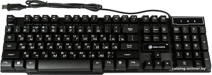 Клавиатура KGK-15U BLACK Dialog Gan-Kata - игровая с подсветкой, USB, черная