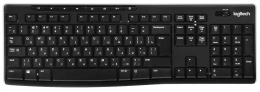 Клавиатура Logitech K270 черный/белый USB беспроводная Multimedia 920-003058