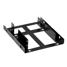 Салазки переходник ExeGate HD-22T3M для установки 2xHDD/SSD 2.5" в отсек 3.5" металлические EX292544RUS