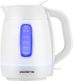 Чайник электрический Polaris PWK 0723DDW 1.7л. 2400Вт белый корпус: пластик