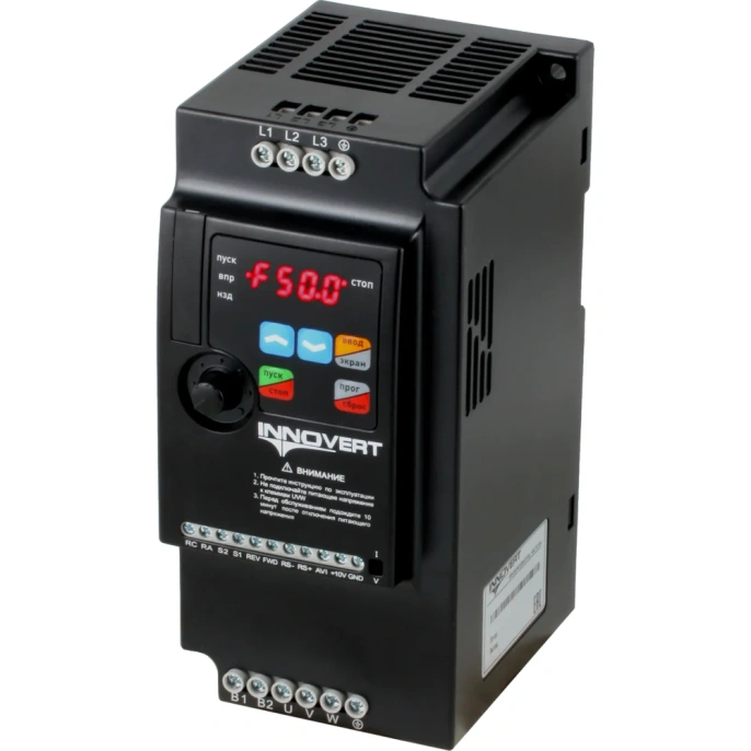 Преобразователь частоты INNOVERT VENT 7,5 кВтx380 В , выходной ток 17,5 А IVD752B43E