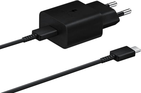 Сетевое зарядное устройство Samsung EP-T1510,  USB-C, USB-C, 15Вт, 2A, черный [ep-t1510xbegeu]