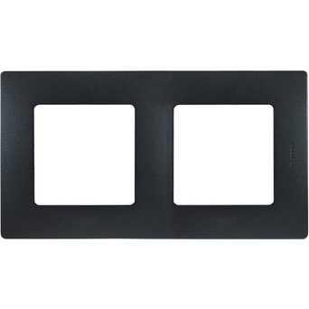 Legrand 672582 Рамка - 2 поста - Etika - антрацит