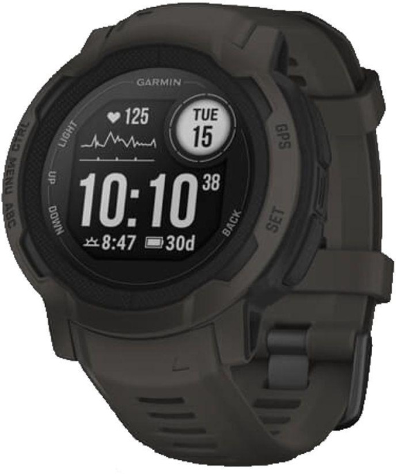 Смарт-часы Garmin Instinct 2 45мм 0.9" LCD корп.темно-серый рем.темно-серый разм.брасл.:22мм 010-02626-00