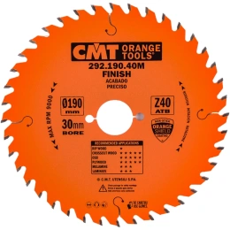 Диск пильный по дереву (190х30х2,6/1,6 мм; Z40) CMT 292.190.40M