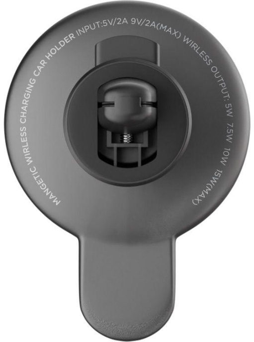 NONAME Держатель Uzay магнитный беспров.з/у. черный для смартфонов UZ-MA-20-BK