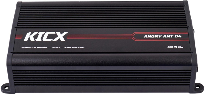 Усилитель автомобильный Kicx Angry Ant D4 четырехканальный