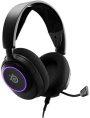 Гарнитура игровая SteelSeries Arctis Nova 3,  для компьютера и игровых консолей, накладные,  проводные, черный [61631]