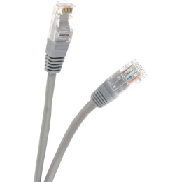 Патчкорд/ Патчкорд литой "Telecom" UTP кат.5е 0,5м серый NA102--0.5M