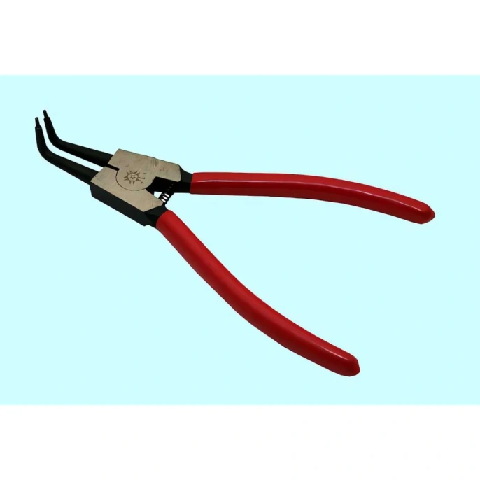 Клещи для снятия наружных стопорных колец TLX JS91002-7 180 мм, изогнутые, с дек. руч. 66587