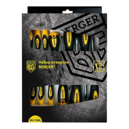 Набор отверток Berger BG1260 в компл.:12 предметов