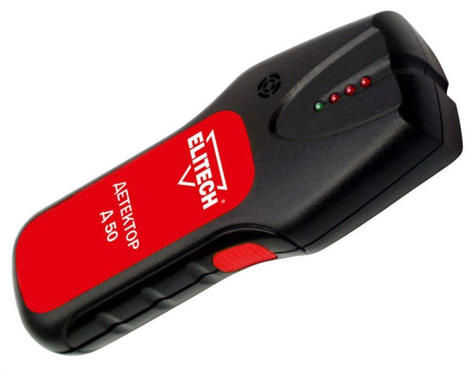 Детектор проводки Elitech Д 50 красный/черный 182089