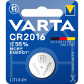 Батарейка Varta ELECTRONICS CR2016 BL1 Lithium 3V 6016 6016101401