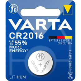 Батарейка Varta ELECTRONICS CR2016 BL1 Lithium 3V 6016 6016101401