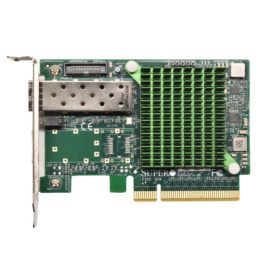 Сетевой адаптер Supermicro Single SFP+ 10Gb/s, PCI-e 8x, Gen 2 5GT/s Card, LP