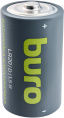 D Батарейка Buro Alkaline LR20,  2 шт. 18000мAч