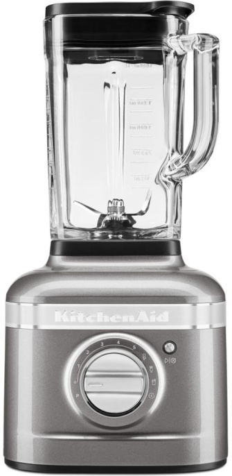 Блендер стационарный KitchenAid Блендер Artisan со стеклянным стаканом 1.4 л, серебряный медальон (5KSB4026EMS)