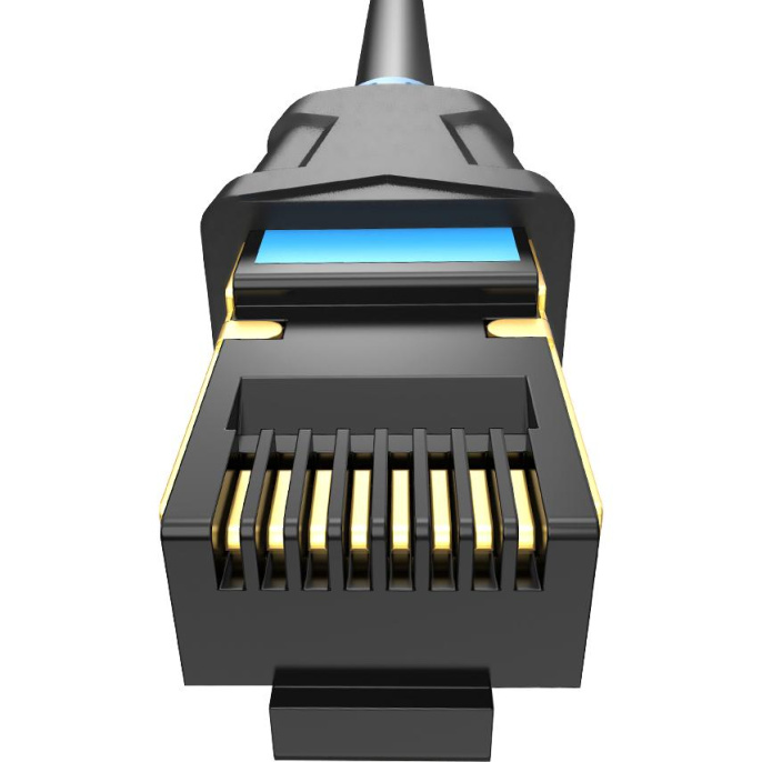 Патч-корд удлинитель Vention прямой SSTP cat.6, RJ45 - 1.5м. Черный IBLBG