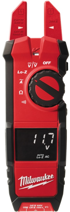 Токовые клещи Milwaukee 2205-40 4933416972 емкость: 1000F, класс защищенности: IP 64, напряжение: 1000В, переменный ток: 200А, площадь охвата челюстного захвата: 16мм, сопротивление: 40МоМ, ааккумулятор: 2xAA