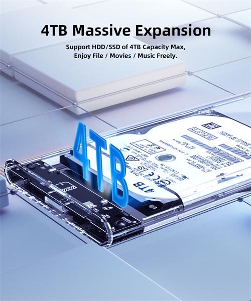 Бокс для накопителей 2.5" Netac WH11 NT07WH11-30CC 2.5 SATA to USB3.0 + USB3.0 C to C cable