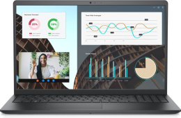 Ноутбук Dell Vostro 3530-2623 15.6" 1920 x 1080, IPS, 120 Гц, Intel Core i3 1305U, 8 ГБ DDR4, SSD 512 ГБ, видеокарта встроенная, без ОС, цвет крышки черный, аккумулятор 41 Вт·ч, цвет корпуса черный, LAN