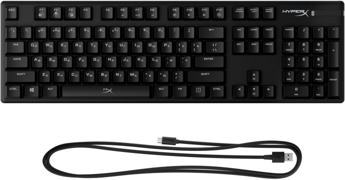 Клавиатура HyperX Alloy Origins механическая черный USB for gamer LED 4P4F6AA#ABA