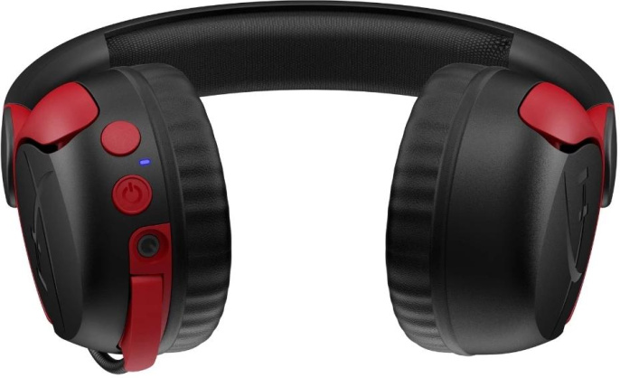 Гарнитура игровая HYPERX Cloud Mini,  для компьютера, накладные,  Bluetooth/3,5 мм, черный  / красный [7g8f1aa]