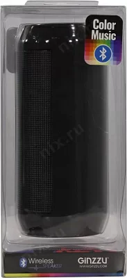Колонка Ginzzu GM-898B Black (2x3W Bluetooth USB microSD FM Li-Ion)