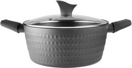 Кастрюля 4.2л Polaris Kontur 24C,  алюминиевая, с крышкой [015082]