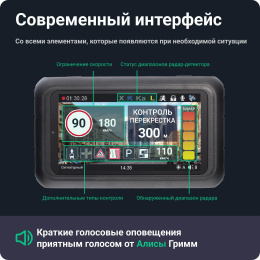 Видеорегистратор с радар-детектором ROADGID Premier 3 2CH,  GPS