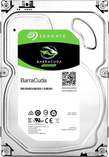 Жесткий диск HDD Seagate ST1000DM010 SATA3 1Tb Barracuda Guardian 7200 64Mb 1 year warranty RECERTIFIED
