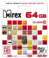 Карта памяти Mirex microSDXC UHS-I (Class 10) 64GB (13612-MC10SD64) 64 ГБ, класс 10, чтение: 45 МБ/с, запись: 25 МБ/с