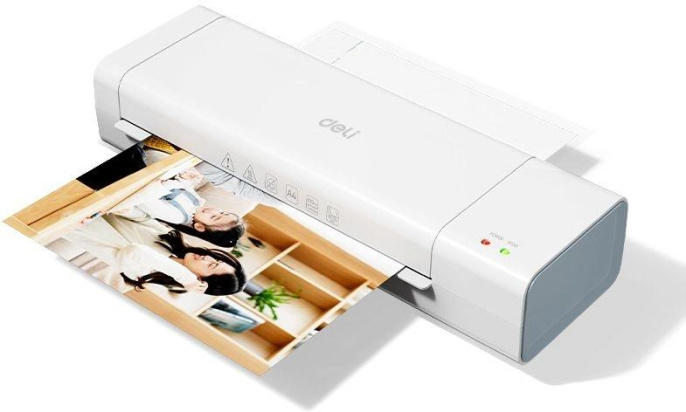 Ламинатор Deli ET112 белый A4 80-125мкм 28см/мин лам.фото реверс