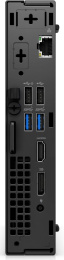 Неттоп Dell Optiplex 7020 Micro i3 14100T 2.7 8Gb SSD512Gb UHDG 730 Linux Ubuntu GbitEth WiFi BT 65W мышь клавиатура черный 7020-3850