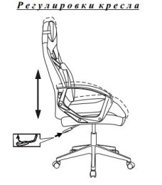 Кресло игровое ZOMBIE 50, экокожа, до 120кг, черный