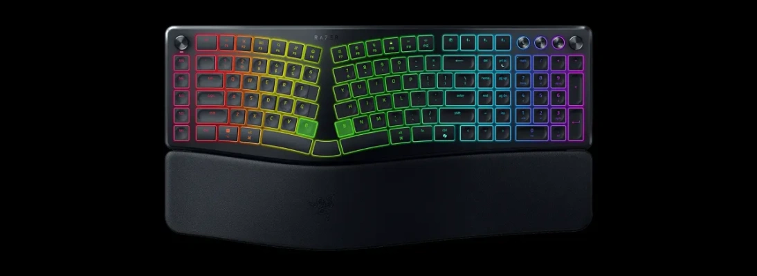 Razer представила эргономичную офисную сплит-клавиатуру Pro Type Ergo